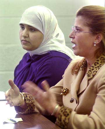 two volunteers