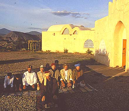 praying outside Dar al Islam Mosque