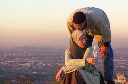 a Muslim man and his wife