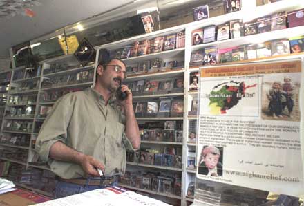 store owner working